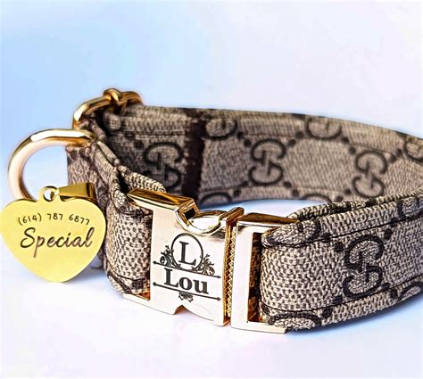 gucci dog collar small|Gucci dog collars and leashes.